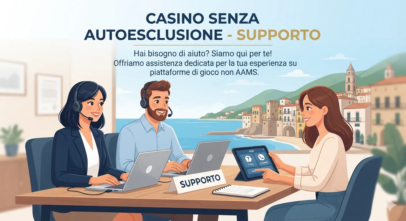 casino senza autoesclusione supporto