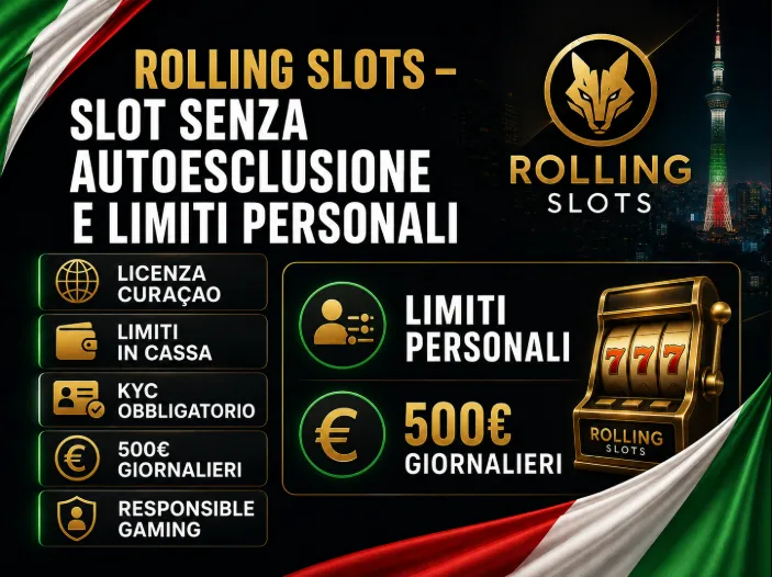 Rolling Slots – slot senza autoesclusione e limiti personali